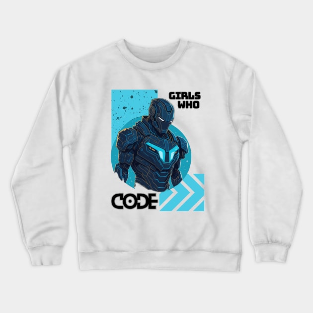 Girls who code | Iron suit Crewneck Sweatshirt by Alex